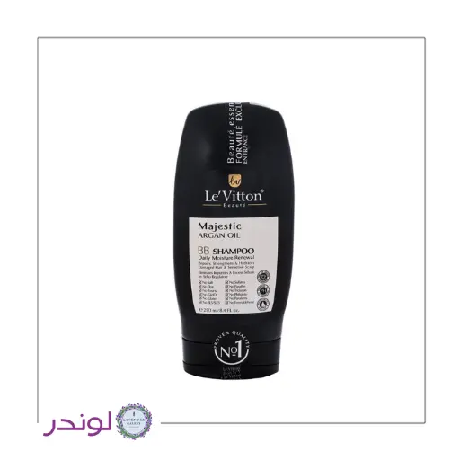 شامپو آرگان کراتینه لویتون BB Moisturizing ۲۵۰ میل شامپو آرگان کراتینه لویتون مدل BB Moisturizing حجم ۲۵۰ میلیلیتر