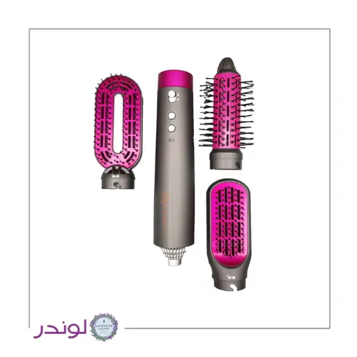 سشوار برس دار اکسیژن OX-3136 با سه سری سرامیکی، موتور ۱۰۰۰ وات و تکنولوژی یون، موها را سریع، صاف و براق میکند. سشوار برس دار اکسیژن مدل OX-3136 با سه سری سرامیکی و طراحی مشکی شیک
