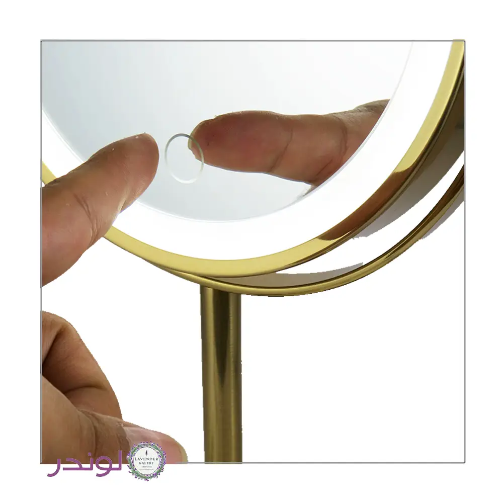 آینه چراغ دار پایه بلند3 ینه رینگ لایت ۷ برابر شارژی حرفهای با نور LED سه حالته و بزرگنمایی ۷X