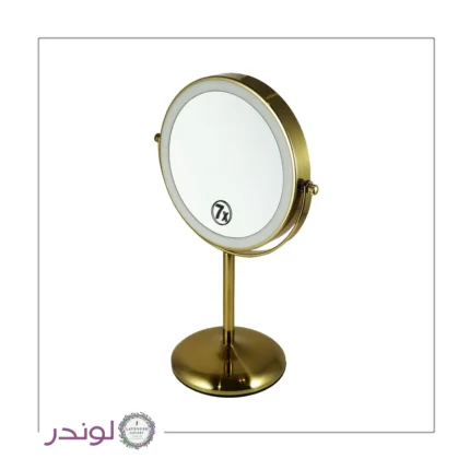 آینه رینگ لایت ۷ برابر شارژی حرفه‌ای با نور LED سه حالته و بزرگنمایی ۷X