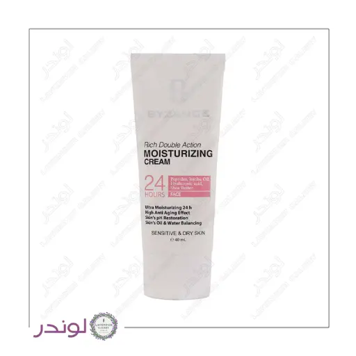 جوانسازی و رطوبترسانی با بیزانس کرم آبرسان پوست خشک بیزانس حاوی هیالورونیک اسید و پپتید
